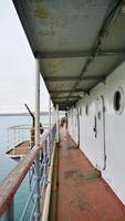 old ship aisle on Angara Icebreaker ship in Irkutsk Russia photo