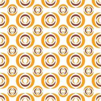 Seamless pattern with alternating crescent geometric ornaments vector