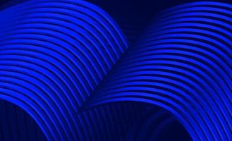 Abstract 3D with curved lines in the shape of a dark blue roof vector