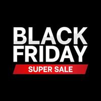 black friday super sale poster template vector