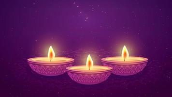 Diwali light burning for a celebration