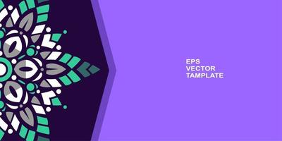 vector mandala design, for your various types of advertising needs