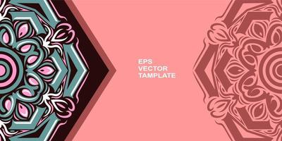vector mandala design, for your various types of advertising needs