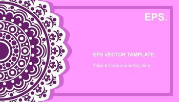 vector mandala design, for your various types of advertising needs