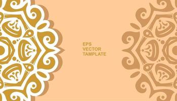 vector mandala design, for your various types of advertising needs