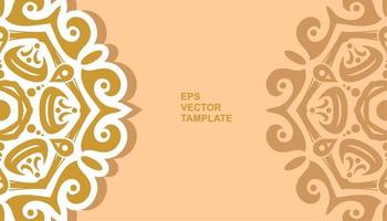 diseño de mandala vectorial, para sus diversos tipos de necesidades publicitarias vector