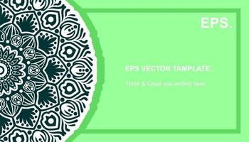 vector mandala design, for your various types of advertising needs