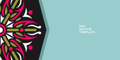 diseño de mandala vectorial, para sus diversos tipos de necesidades publicitarias vector