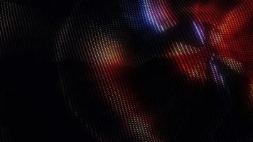 3D  digital art glow multicolored dots wave pattern background video