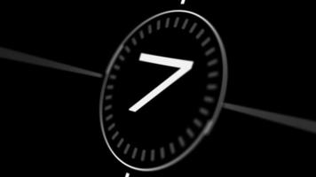 Ten Second white Countdown Timer