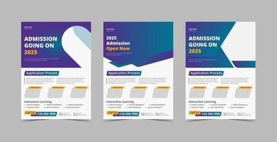 School admission flyer design bundle