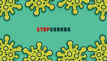 Corona vector background.