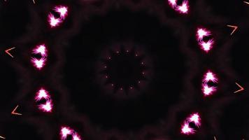 mandala hypnotiserende neonlicht naadloze vj-lus. video