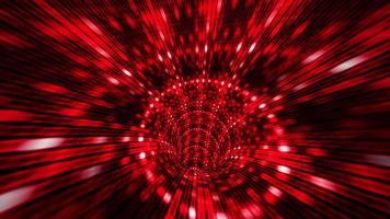Flight in futuristic sci-fi virtual reality tunnel seamless loop. video