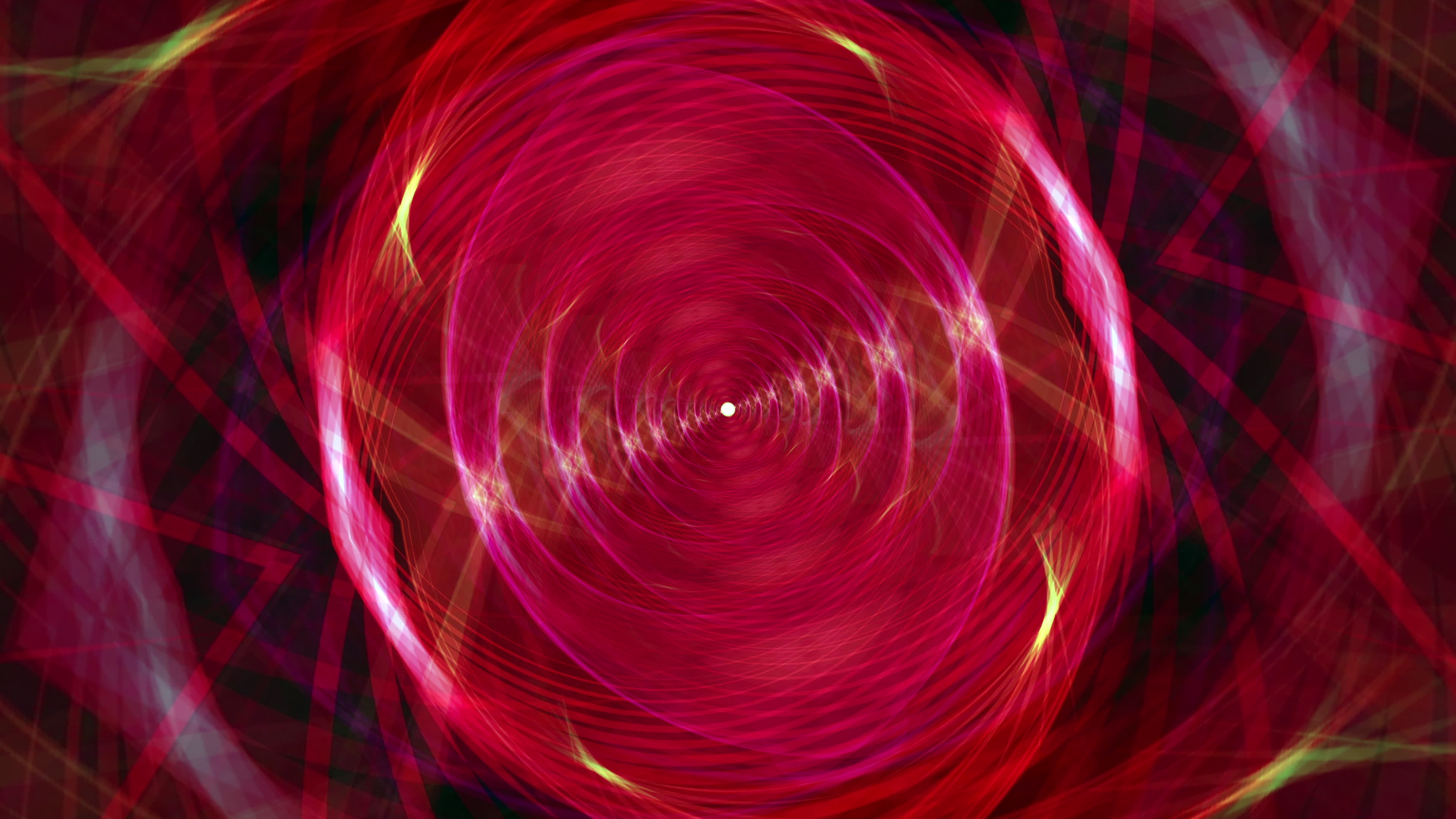 red yellow grunge psychedelic vortex light. 3385148 Stock Video at Vecteezy