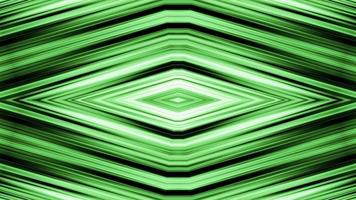 la matrice de miroir vert lime lueur forme des lignes d'illusion de chaos, video