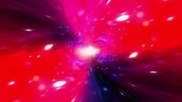 hiperespacio velocidad de la luz vuelo espacial a través del espacio-tiempo agujero de gusano video