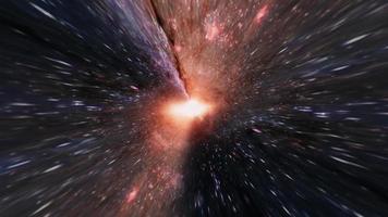 Hyperraumtunnel durch Raumzeitwirbel video