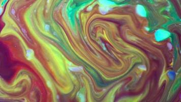 movimento di vernice psichedelica liquida di inchiostro colorato colorato astratto video