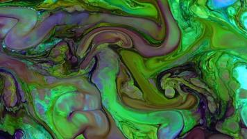 mouvement de peinture psychédélique liquide d'encre de couleur colorée abstraite video