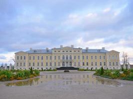 Rundale palace garden landscape view in Latvia photo