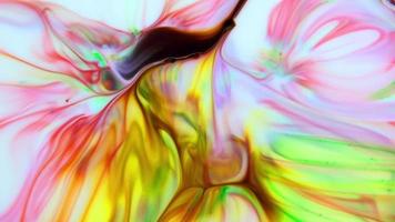 Abstract Colorful Color Ink Liquid Pshychedelic Paint Movement video