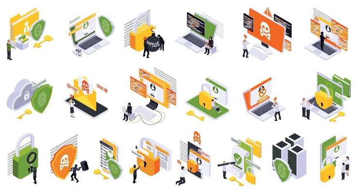 Cyber Security Icon Set