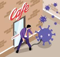 Cafe Closed Virus Composition vector