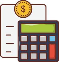 account management  vector colour line icon