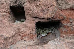 Maijishan Cave-Temple Complex in Tianshui city, Gansu Province China. photo