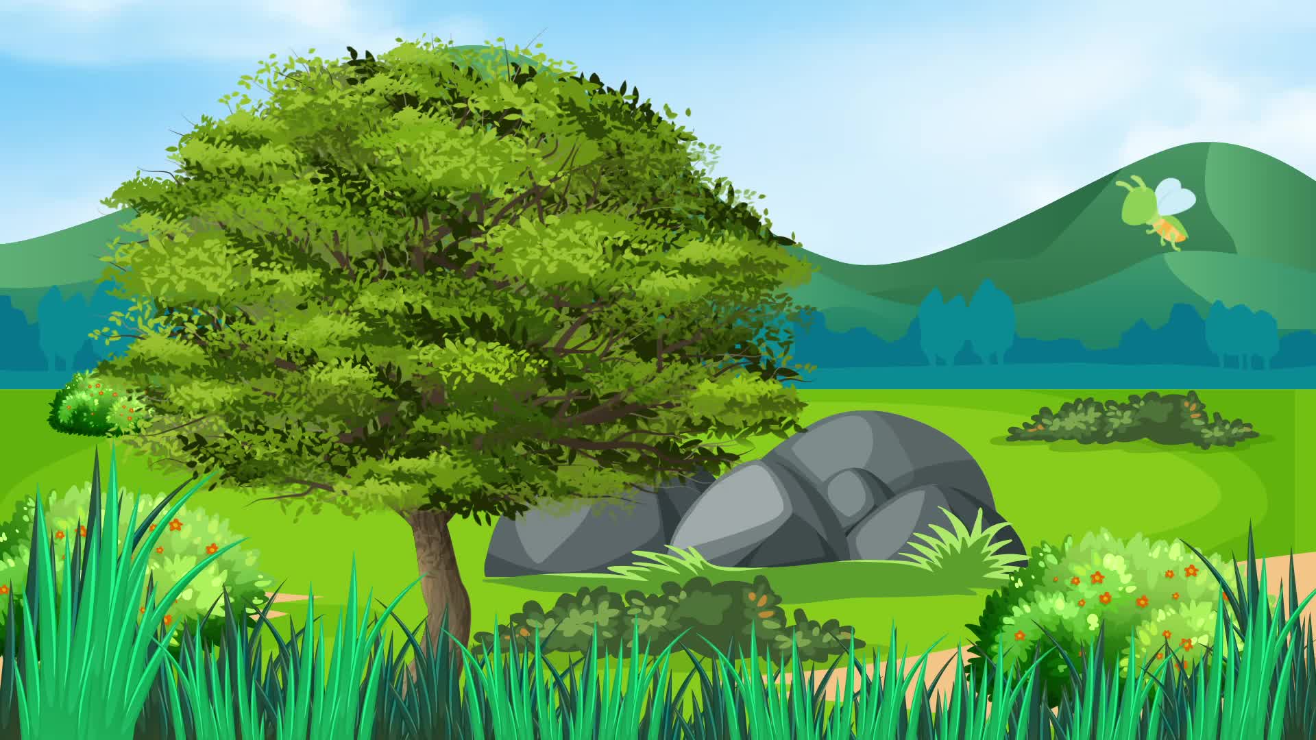 Animated Background Forest Stock Video Footage for Free Download
