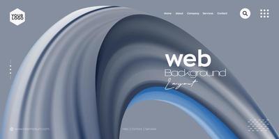 Landing page. web header vector colorful line background