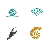 Shell vector icon illustration design