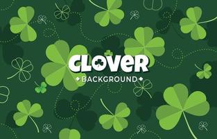 Clover Background in Flat Style