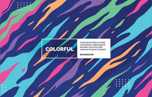 Colorful Curves Background