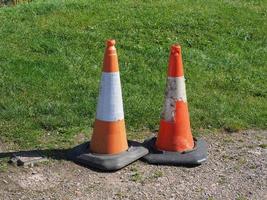 Traffic cone signs photo