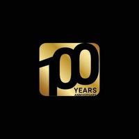 100 Years Anniversary Celebration Vector Template Design Illustration