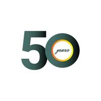 50 Years Anniversary Celebration Vector Template Design Illustration