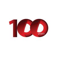 100 Years Anniversary Celebration Vector Template Design Illustration