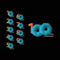 100 Years Anniversary Celebration Vector Template Design Illustration