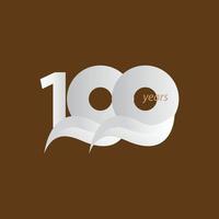 100 Years Anniversary Celebration Vector Template Design Illustration