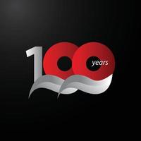 100 Years Anniversary Celebration Vector Template Design Illustration