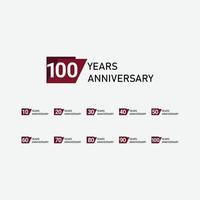 100 Years Anniversary Celebration Vector Template Design Illustration