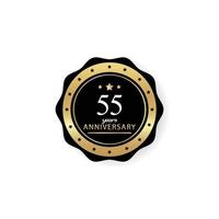 55 Years Anniversary Celebration Vector Template Design Illustration