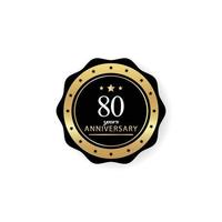 80 Years Anniversary Celebration Vector Template Design Illustration