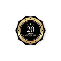 20 Years Anniversary Celebration Vector Template Design Illustration