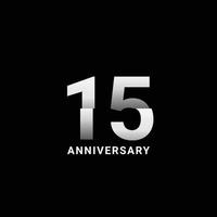 15 Years Anniversary Celebration Vector Template Design Illustration