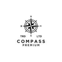 Premium compass vector black logo icon design