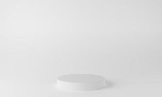 abstract geometry podium scene with white background. 3d rendering photo