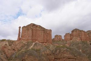 Binggou Danxia Scenic Area in Sunan Zhangye Gansu Province, China. photo